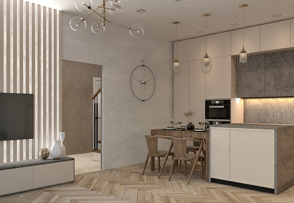 кухня-гостиная для молодой семьи