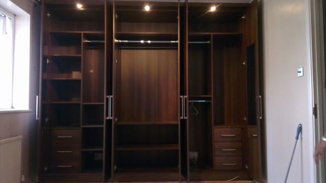 Tobacco Aida Walnut Wardrobe - Modern - Wardrobe - London - by Capital  Bedrooms