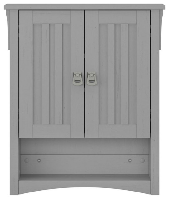 Salinas Bathroom Wall with Doors in Cape Cod Gray Engineered