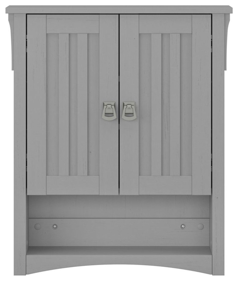 Salinas Bathroom Wall with Doors in Cape Cod Gray Engineered