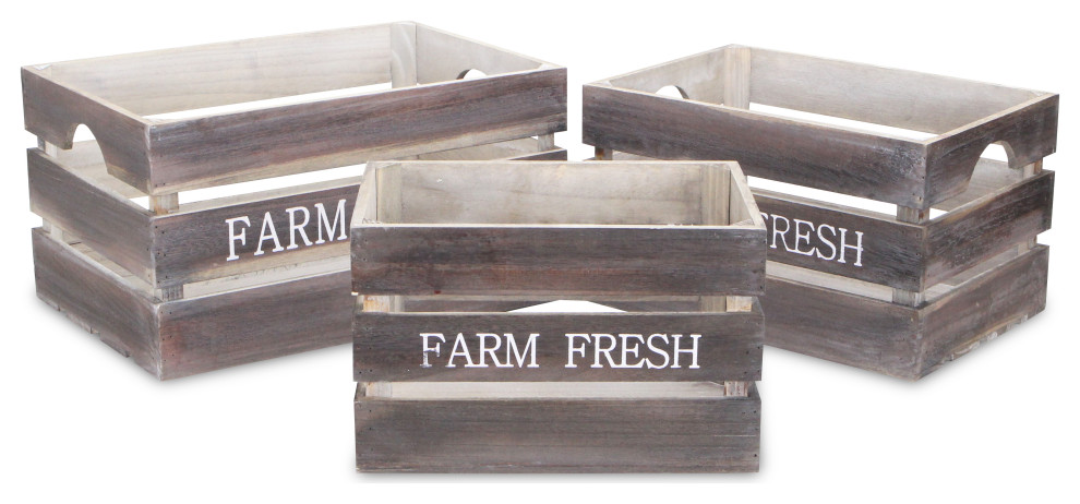 Farm Fresh wood crate 