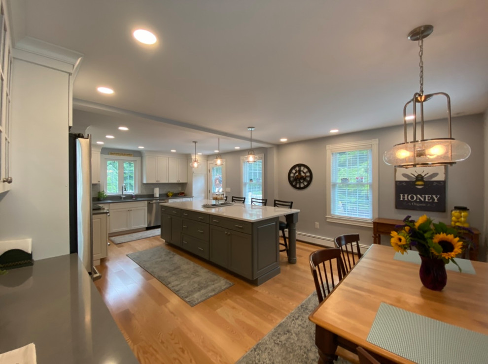 Home design - transitional home design idea in Providence