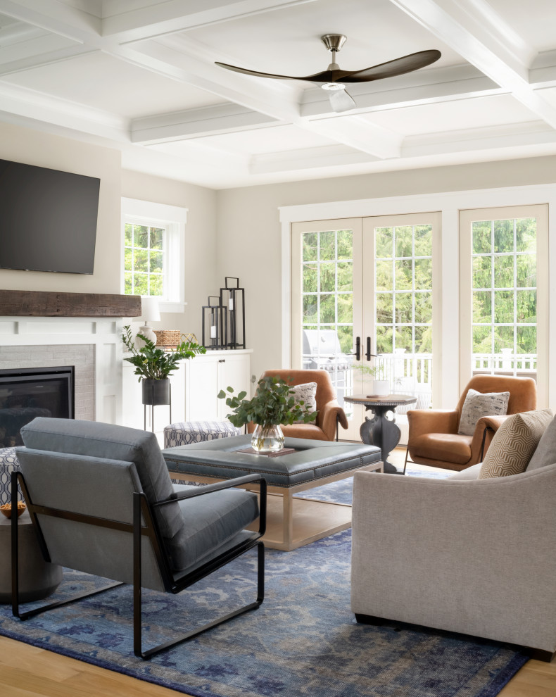 Vienna Modern Farmhouse - Transitional - Family Room - DC Metro - by c ...