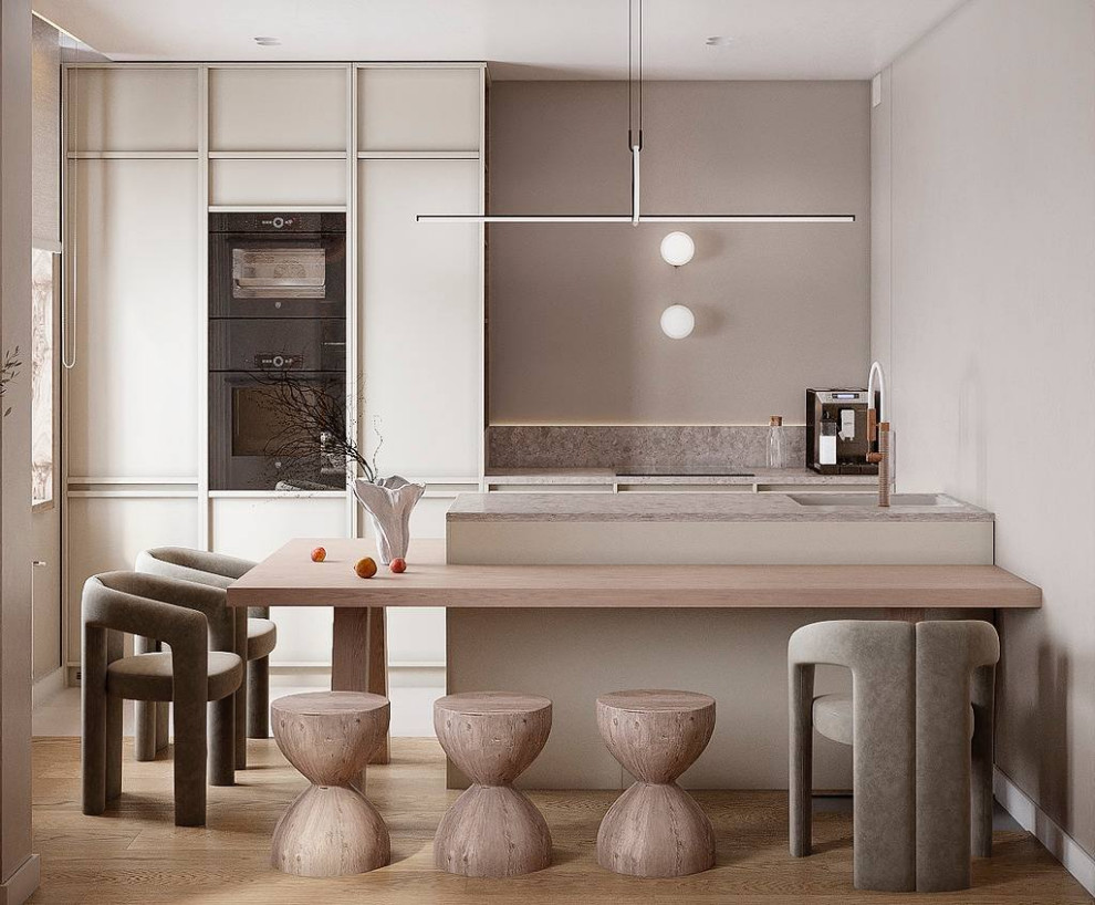 Минималистичная квартира в стиле джапанди, 100 м2