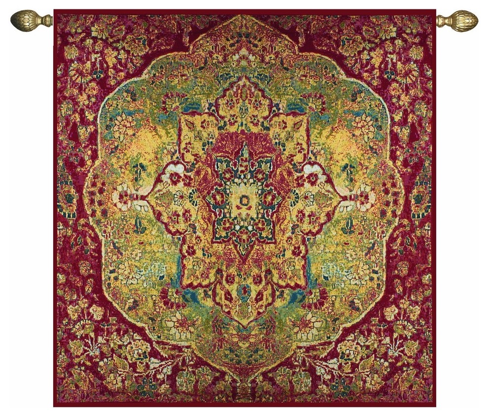 Grand Bazaar V-Dug-70X70 Grande Wh - Traditional - Tapestries - by Uber  Bazaar | Houzz