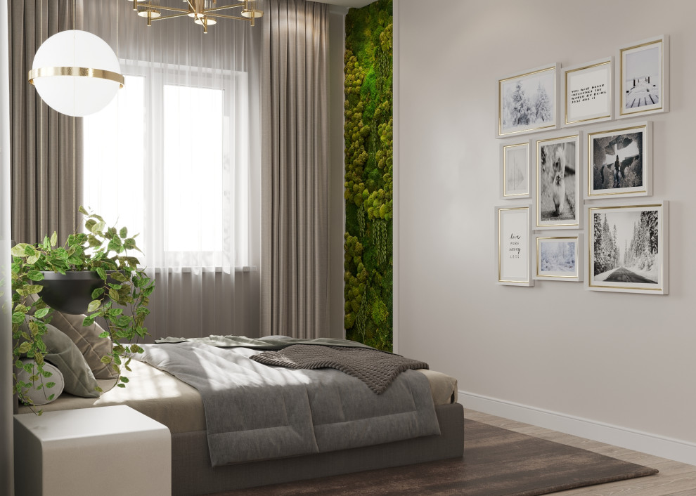 Спальня современный с экостилем