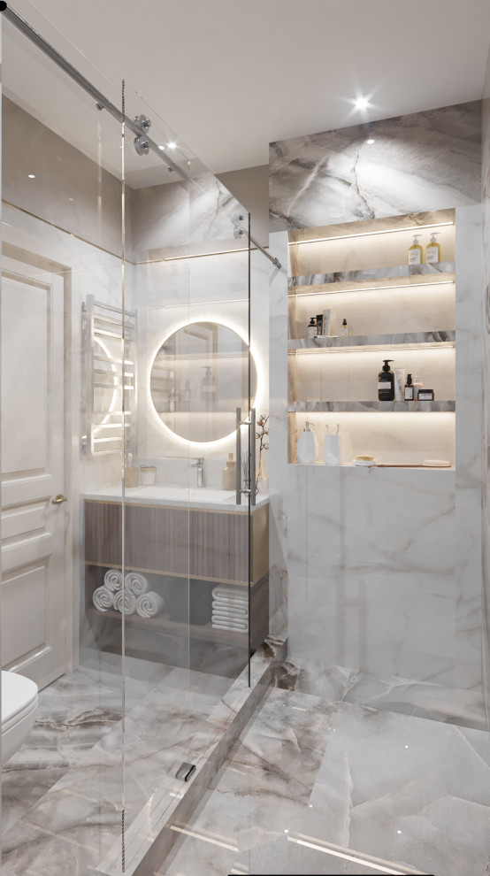 санузел гостевой в частном доме