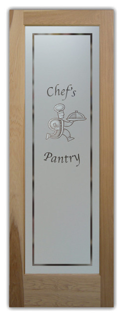Pantry Door Chop Chop 3D Etched Glass