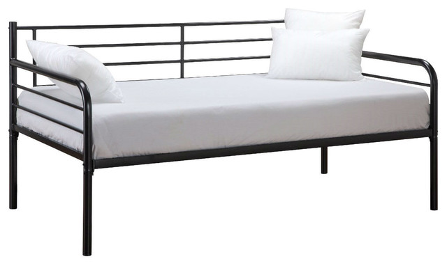 Twin Daybed Frames twin size contemporary daybed frame, black metal - contemporary Twin Daybed Frames twin size contemporary daybed frame, black metal - contemporary