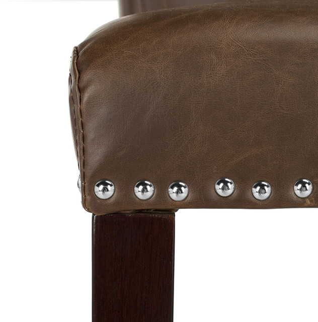 Button Back Stools 2 Pack Counter Stool, Button Back With Ring Accent and Nailhead ...