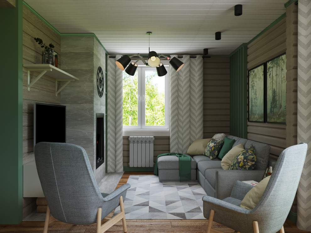 Дом из бруса.