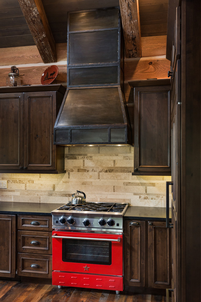 Kitchen - rustic kitchen idea in Albuquerque