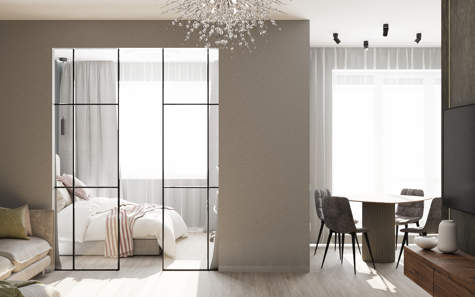 однокомнатная квартира для 2 чел