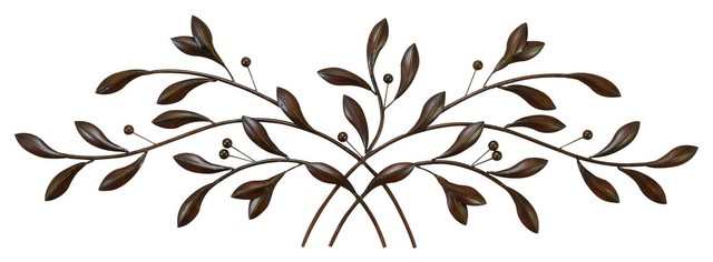 Traditional Brown Metal Wall Decor 99562 - Contemporary - Metal Wall ...