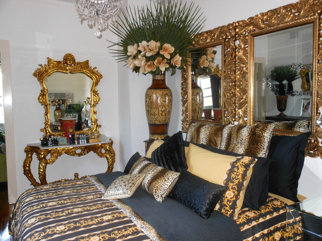 Joe's leopard bedroom  (1).JPG eclectic-bedroom