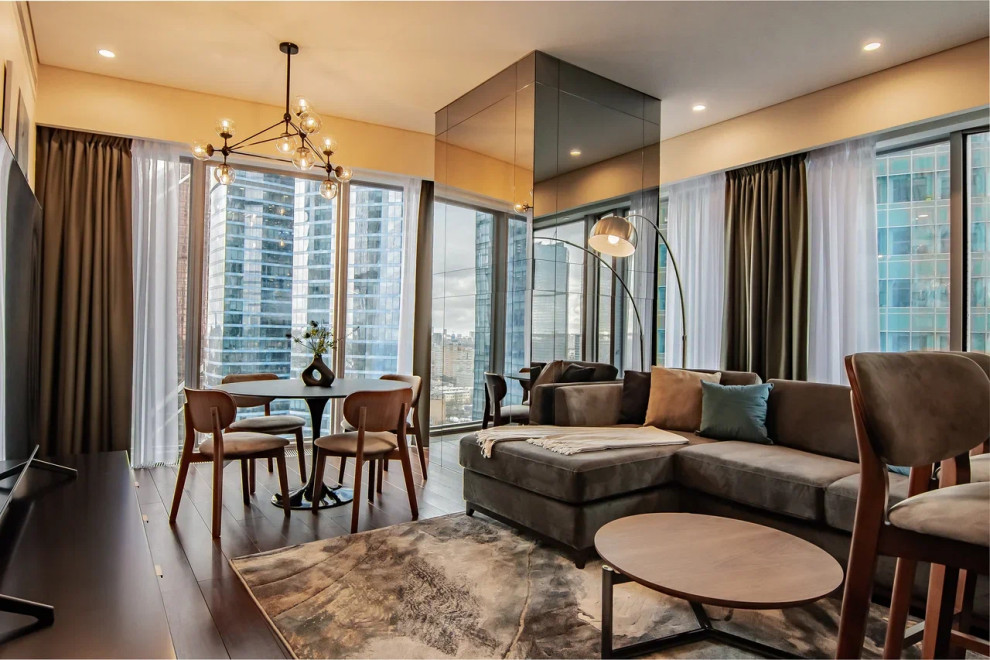 Дизайн интерьера апартаментов в башне ОКО, Москва-Сити (80 м2)