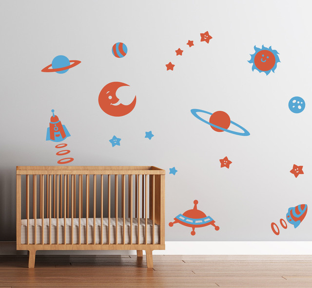 Space Theme Decal Stickers