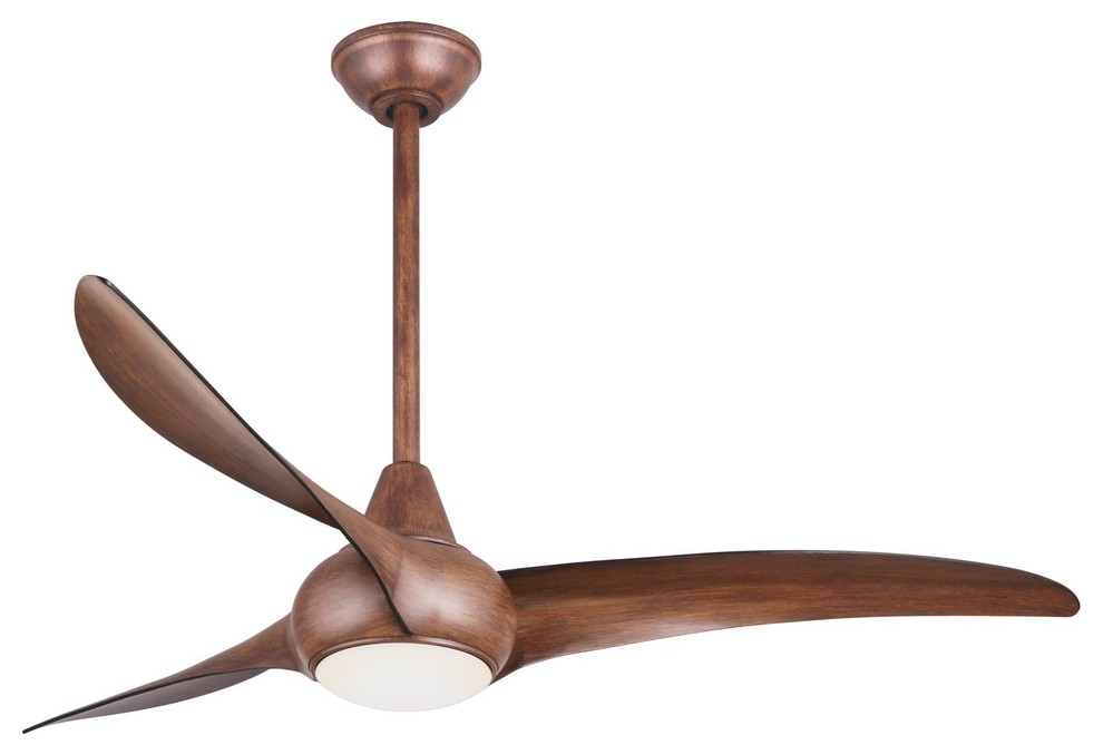 Minka Aire Light Wave Fan Distressed Koa Contemporary Ceiling