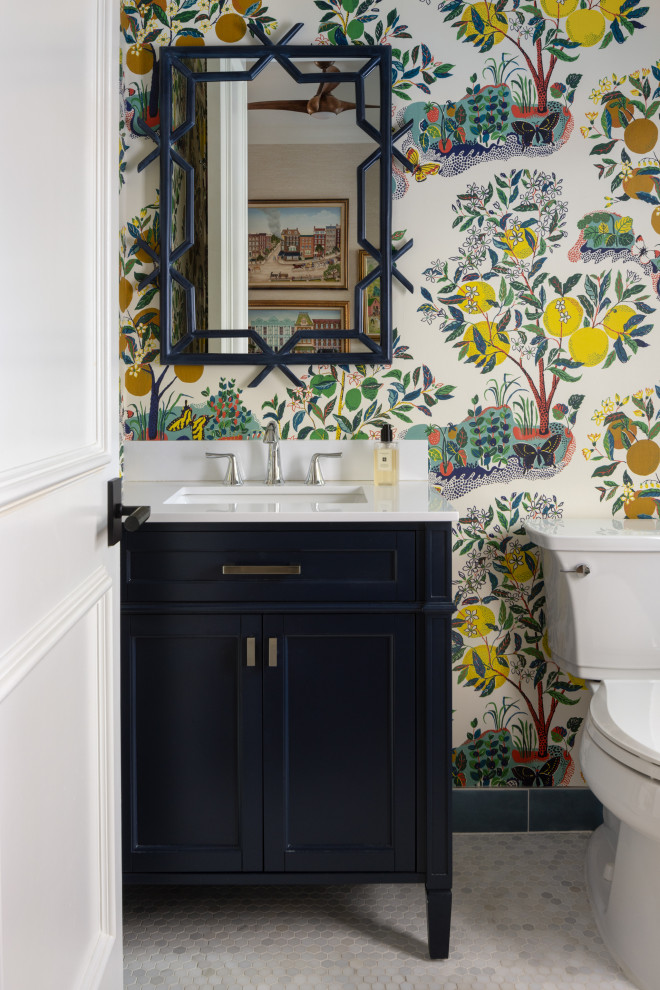 Colorfully Curated - Transitional - Powder Room - Miami - by Piper ...
