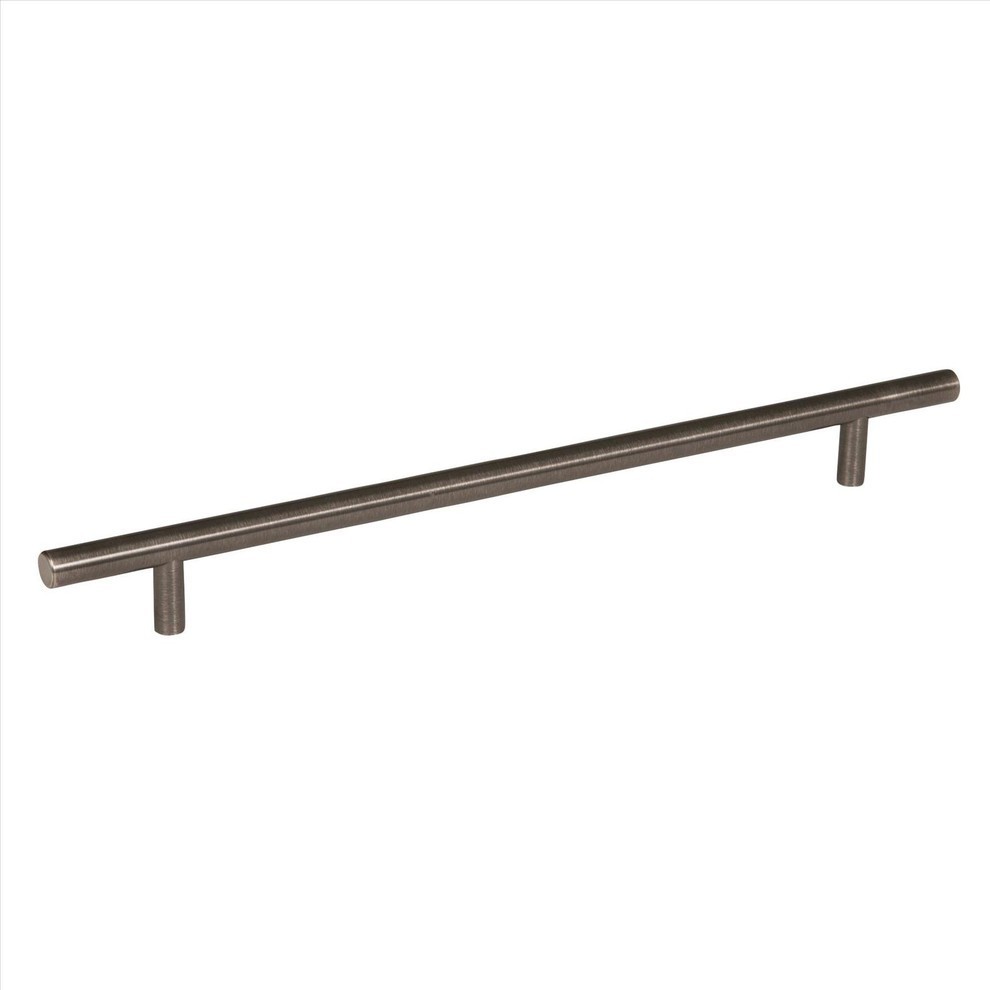 Cosmas 404-320ORB Oil Rubbed Bronze Solid Steel Construction 3/8 Inch Slim Line Euro Style Cabinet Hardware Bar Pull Hole Centers 320mm 12-5/8 Inch 10 Pack 