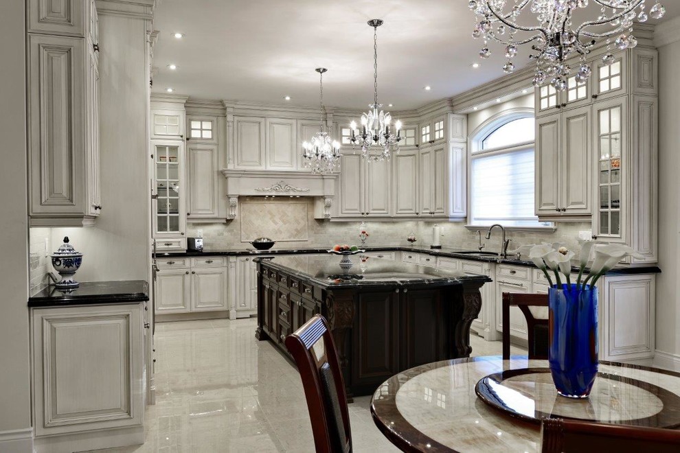 Traditional kitchen in Toronto.
