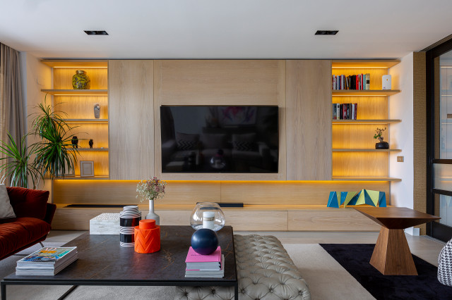 DISE&Ntilde;O INTEGRAL CASA BOADILLA DEL MONTE trendy-dagligstue