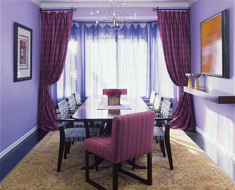 This is an example of a contemporary dining room in Denver.