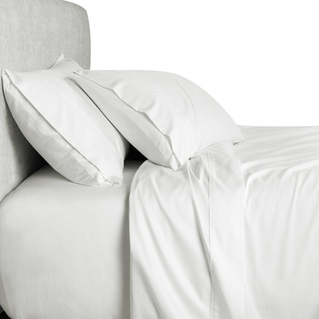 Solid Bed Duvet Cover, White Bamboo Duvet Cover