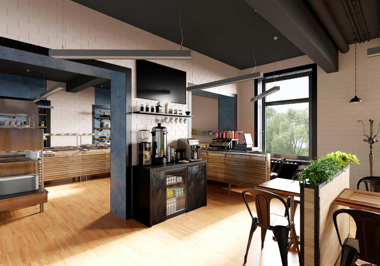 Кафе в стиле лофт