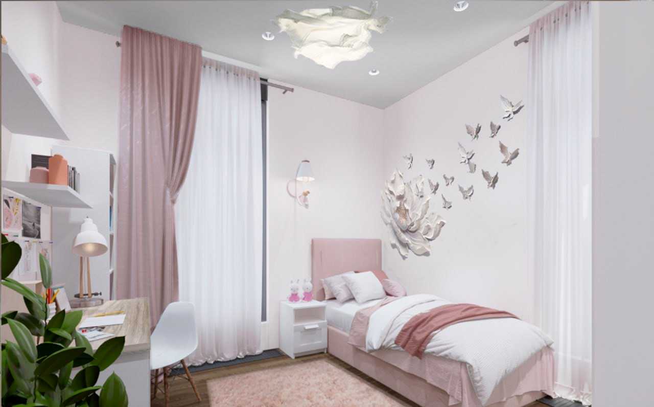 Дизайн интерьера в квартире (ЖК Охтапарк)