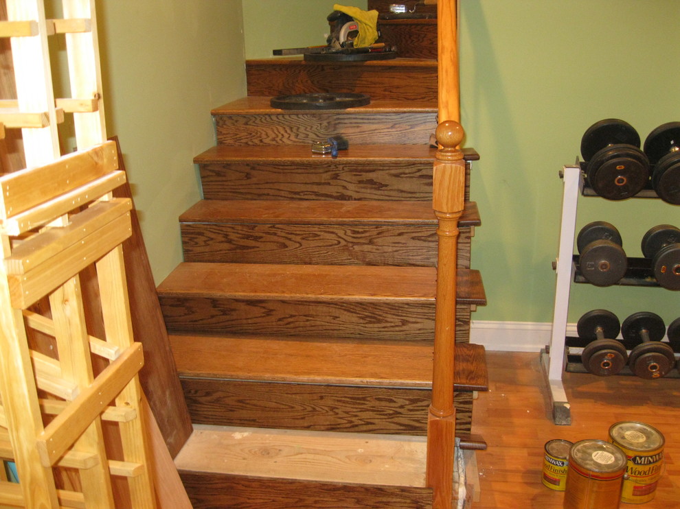 Custom oak staircase