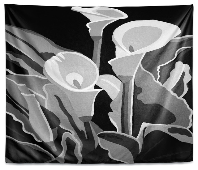 Calla Lilies In Black And White