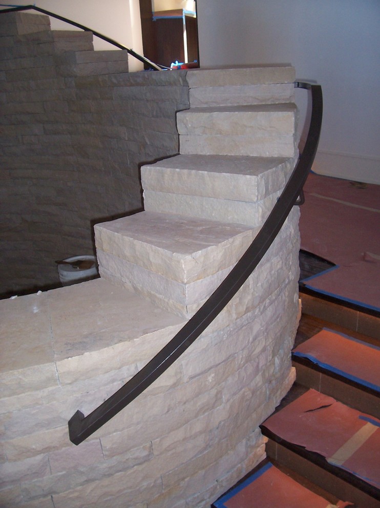 This is an example of a traditional staircase in Salt Lake City.
