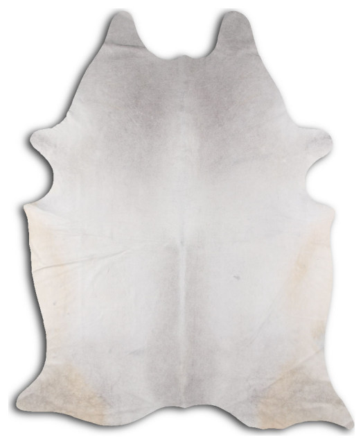 NATURAL HAIR ON Cowhide Rug DE GREY, 5'x7' to 6'x8' Southwestern