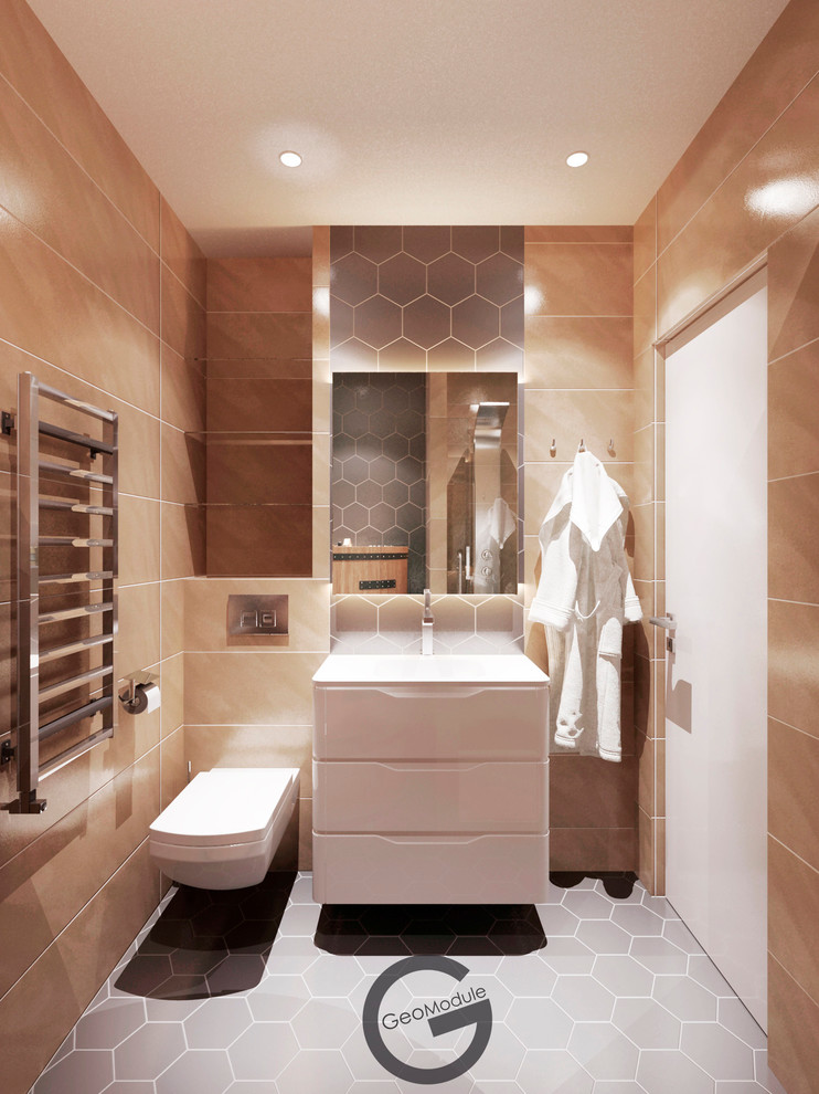 Проект квартиры для семьи с ребенком. "Вода и земля"