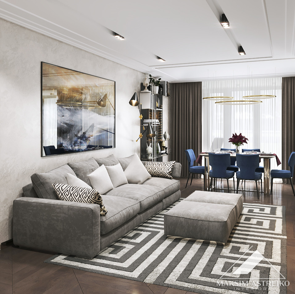 Современный интерьер с элементами арт деко