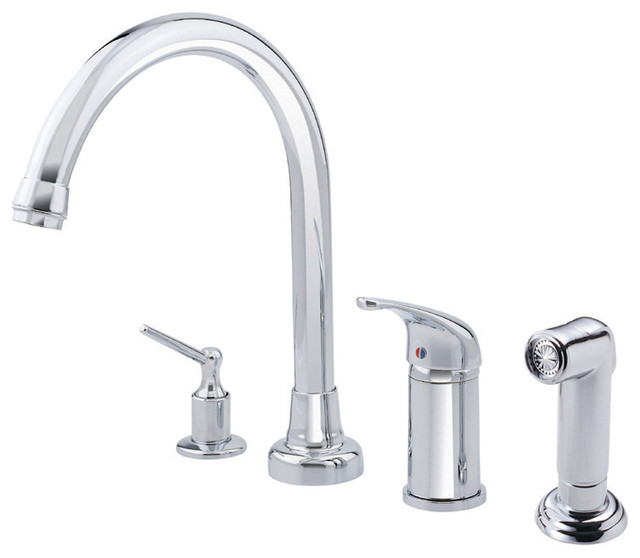 Danze Melrose™ Single Handle High-Rise Kitchen Faucet with Spray