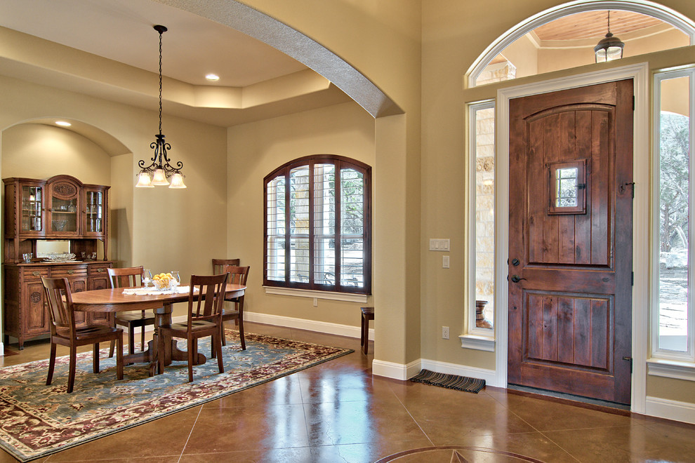 This is an example of a traditional entryway in Austin.