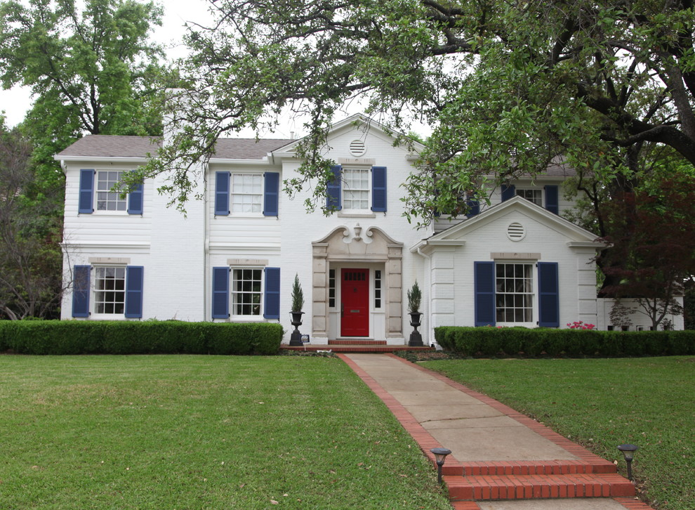 Colonial Revival Traditional Exterior Dallas by