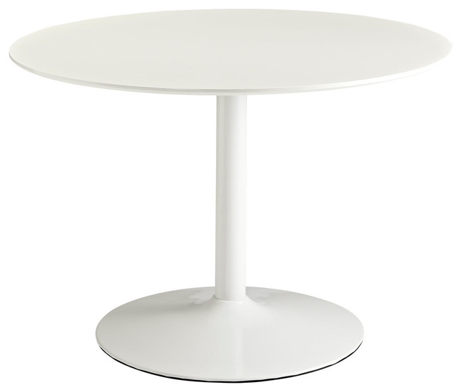 Modern Contemporary Kitchen Dining Table White - Midcentury - Dining