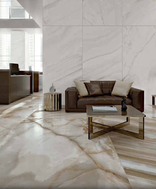Marble Tiles trendy-dagligstue