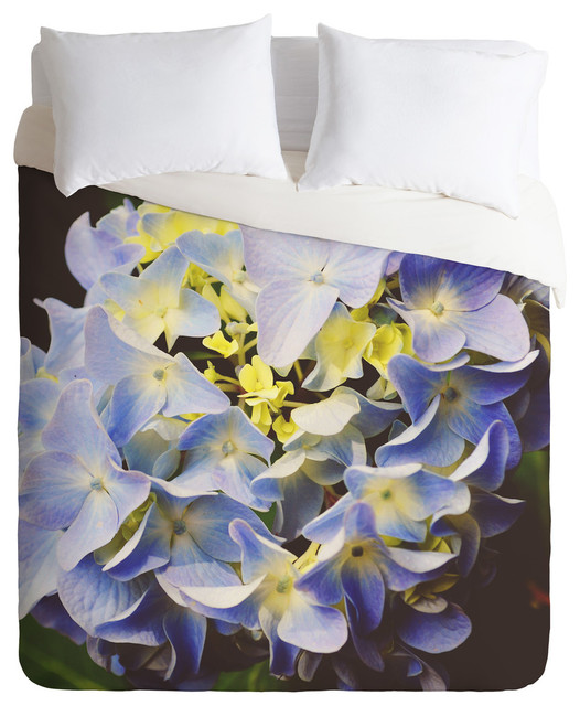 Allyson Johnson Hydrangea Flower Duvet Cover Contemporary