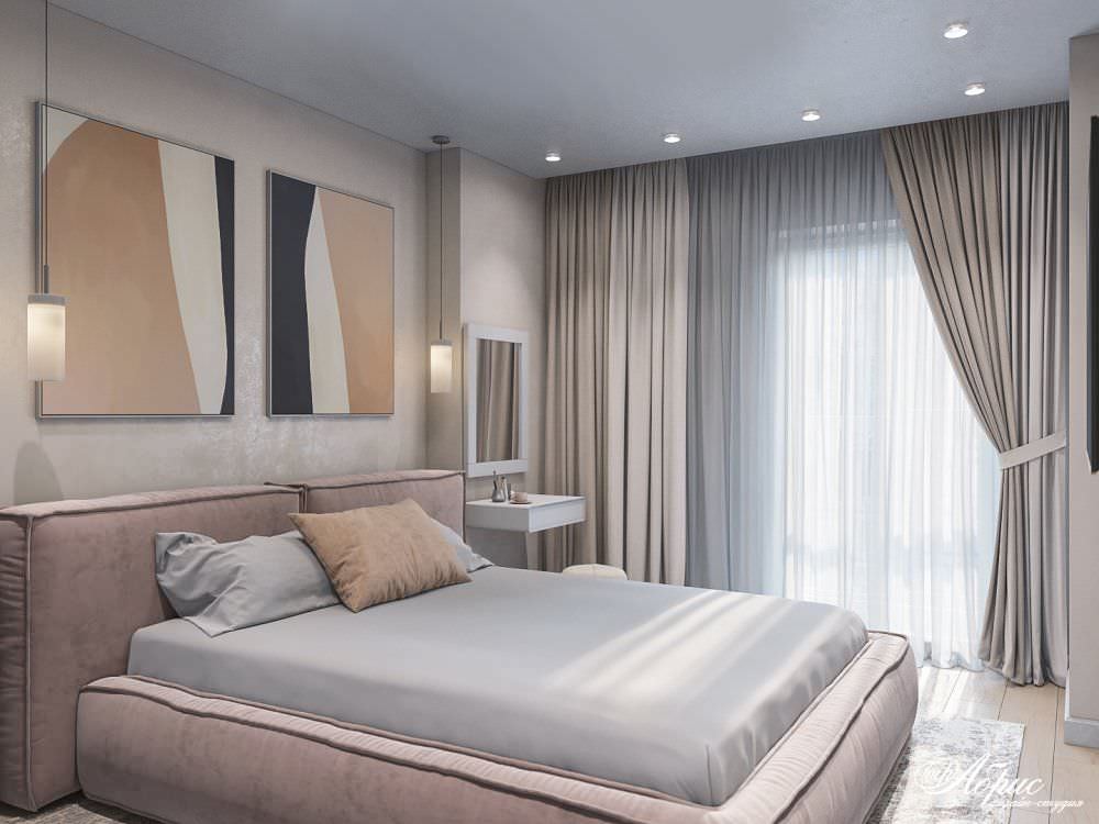 Дизайн интерьера двухкомнатной квартиры (ЖК Южный)