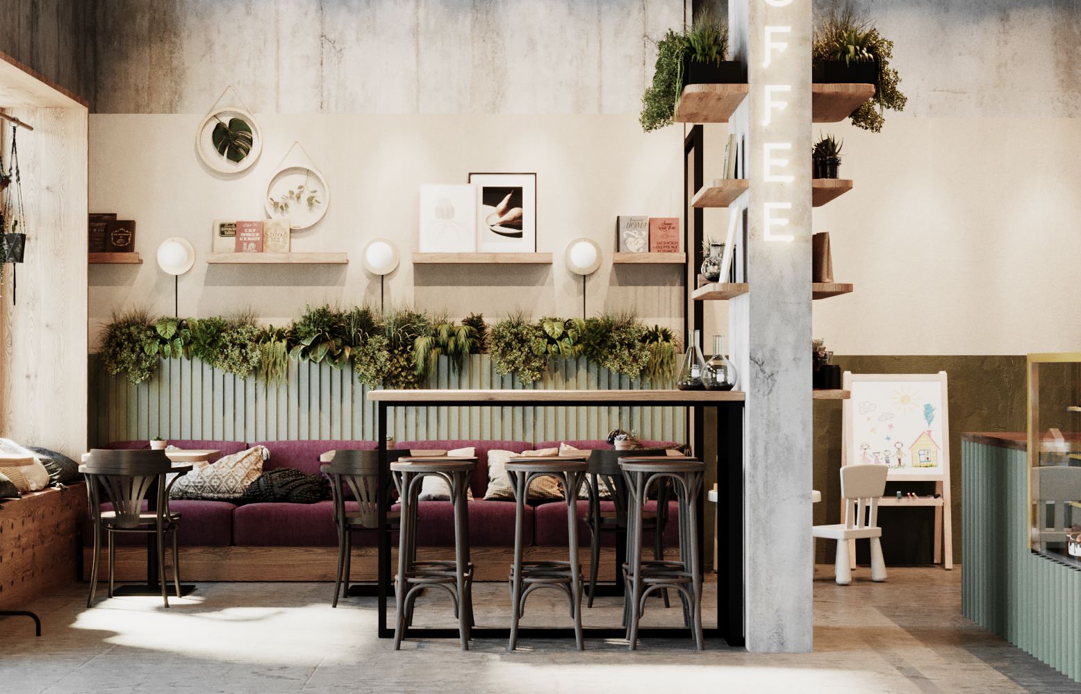 Проект кофейни-кондитерской, совмещённой с цветочным магазином