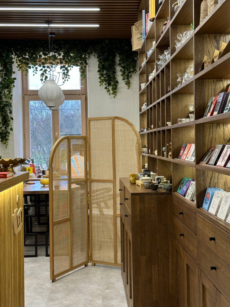 Ширма из Дуба и натурального Ротанга