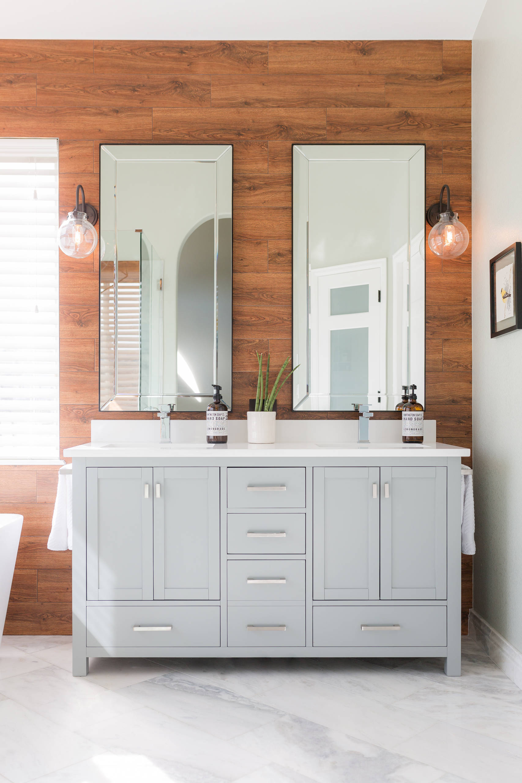 Hinman Master Bath | Roxborough Park, CO | Modern Farmhouse Renovation