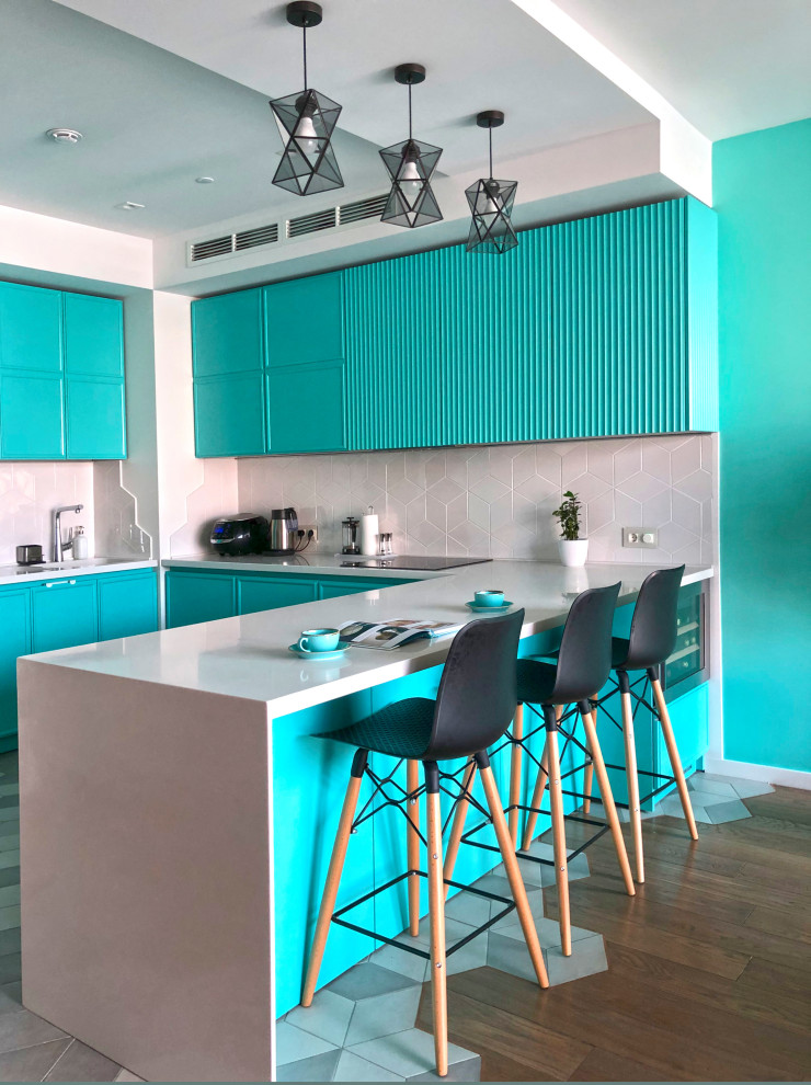 Квартира цвета Тиффани