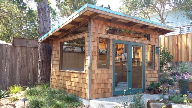 Custom Cambria Shed With Shingles Transitional Shed San Luis