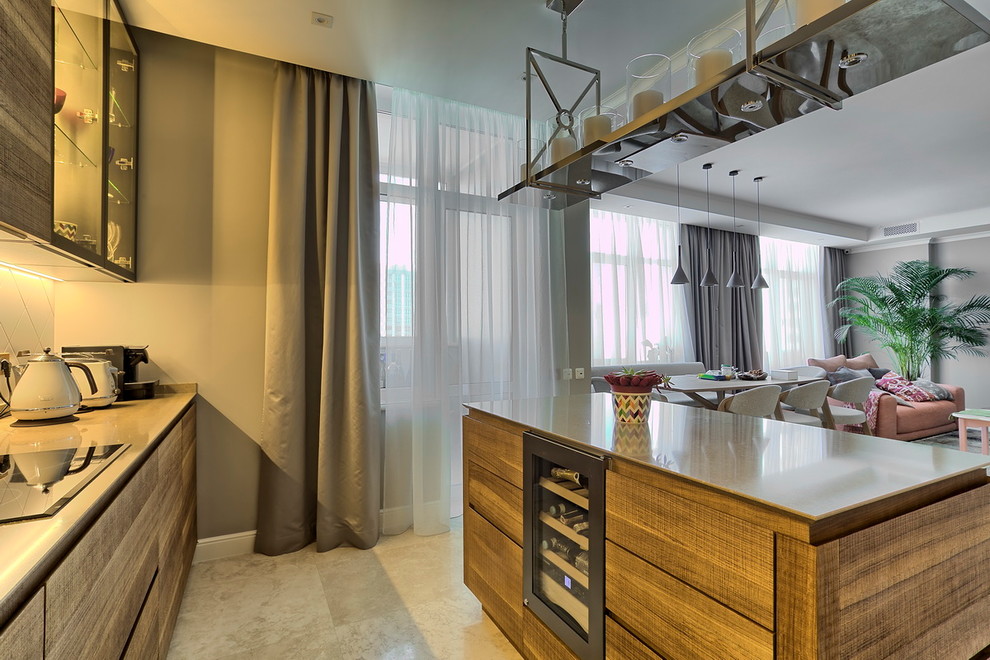 Кухня ANOVA Simple Lamellar Wood для Екатерины Сильченко