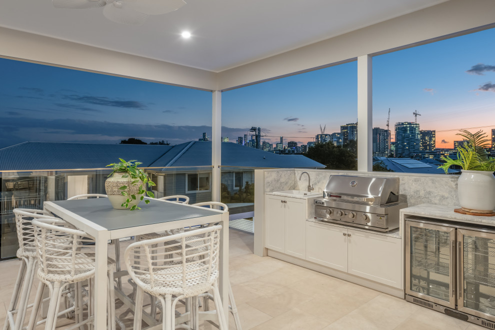 Transitional balcony in Brisbane.